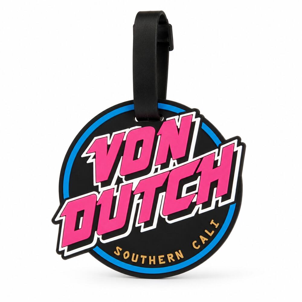Von Dutch Neon Suitcase ID Tag Set - 2-Piece (New)